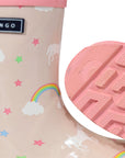 Unicorn & Rainbows Gumboot Dusty Pink Gloss