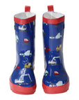 Construction Gumboot Navy Gloss