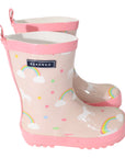 Unicorn & Rainbows Gumboot Dusty Pink Gloss