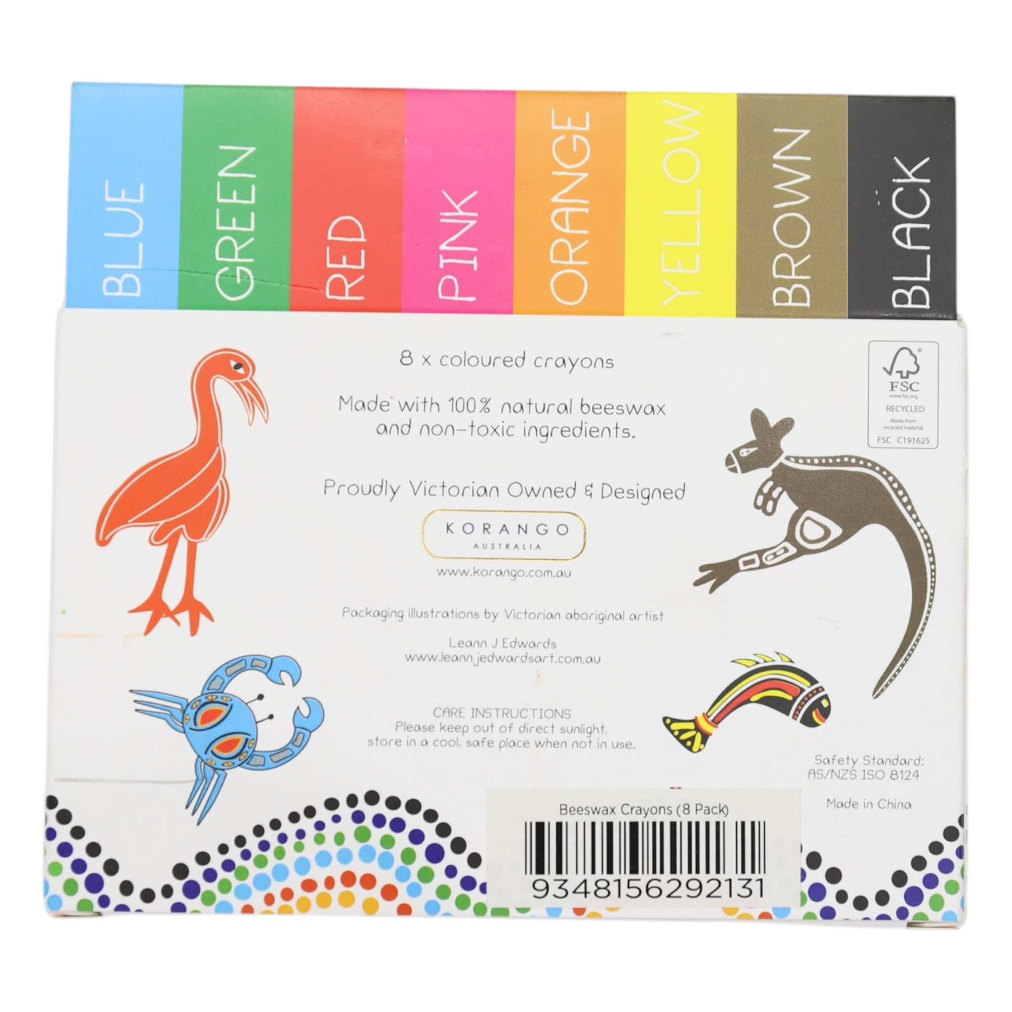 Beeswax Crayons (8 Pack)