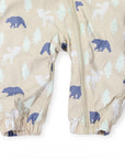 Bear Colour Change Sherpa Lined Zip Rain Suit Tapioca