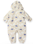 Bear Colour Change Sherpa Lined Zip Rain Suit Tapioca