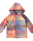 Sherpa Lined Check Raincoat Red