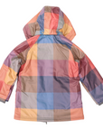 Sherpa Lined Check Raincoat Red