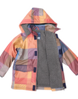 Sherpa Lined Check Raincoat Red