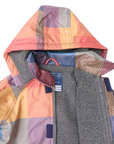Sherpa Lined Check Raincoat Red