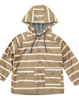 Colour Change Stripe Raincoat Chestnut