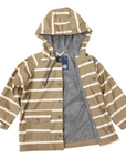 Colour Change Stripe Raincoat Chestnut