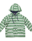 Colour Change Stripe Raincoat Green
