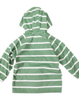 Colour Change Stripe Raincoat Green
