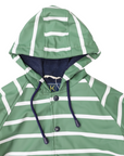 Colour Change Stripe Raincoat Green