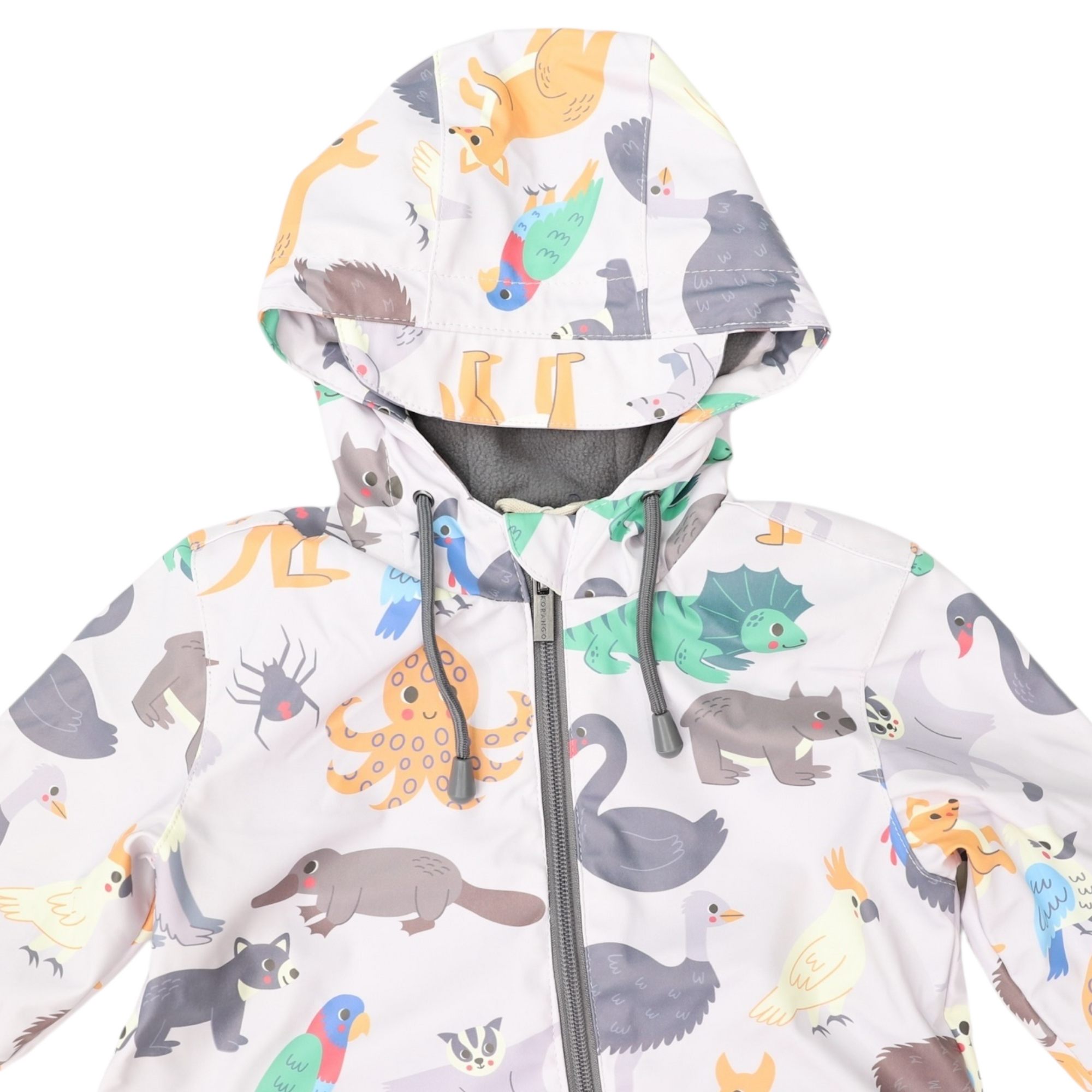 Australian Animal Rain Suit Grey