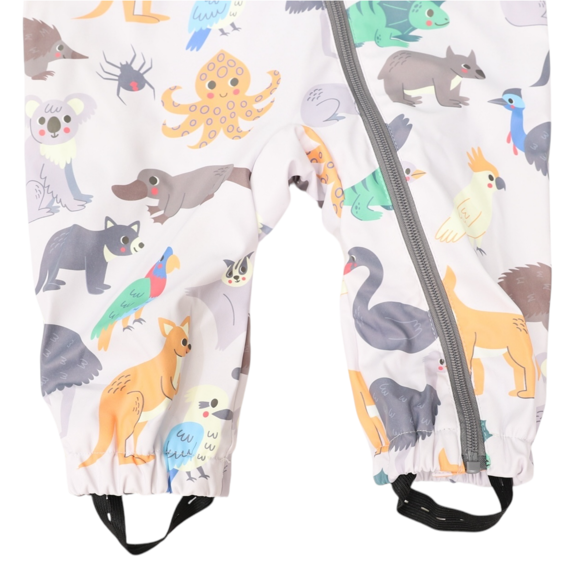 Australian Animal Rain Suit Grey