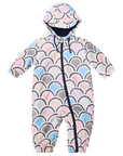 Arch Print Rain Suit Blue