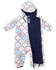 Arch Print Rain Suit Blue