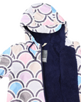 Arch Print Rain Suit Blue