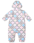 Arch Print Rain Suit Blue