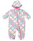 Arch Print Rain Suit Green
