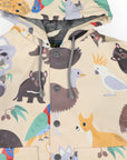 Australian Animal Printed Raincoat Beige