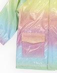 Glitter Unicorn Rainbow Raincoat Pink