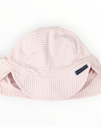 Cotton Legionnaires Sun Hat Dusty Pink Stripe