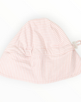 Cotton Legionnaires Sun Hat Dusty Pink Stripe
