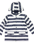 Striped Raincoat Navy Stripe