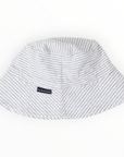 Cotton Sun Hat Grey Marle Stripe