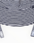 Cotton Sun Hat Navy Stripe