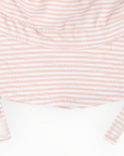 Cotton Sun Hat Dusty Pink Stripe