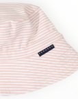 Cotton Sun Hat Dusty Pink Stripe