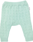 Fine Cable Knit Legging Mint