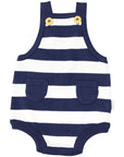 Knit Sunsuit Navy Stripe