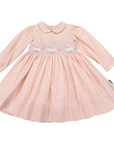 Smocked Dress Dusty Pink