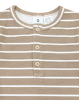 Striped Bodysuit Chestnut