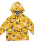 Dinosaur Colour Change Raincoat Mustard