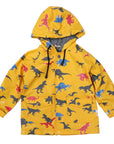 Dinosaur Colour Change Raincoat Mustard