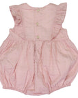 Gold Spot Frill Sunsuit Pink