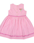 Unicorn Seersucker Dress Pink