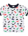 Dinosaur Print Tee White