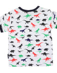 Dinosaur Print Tee White