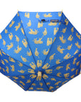 Tiger Print Umbrella Blue