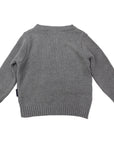 Pattern Knit Sweater Charcoal