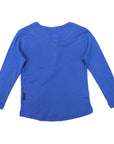 Soft Cotton Modal Henley Top Blue