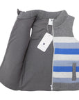 Padded Knit Vest Charcoal