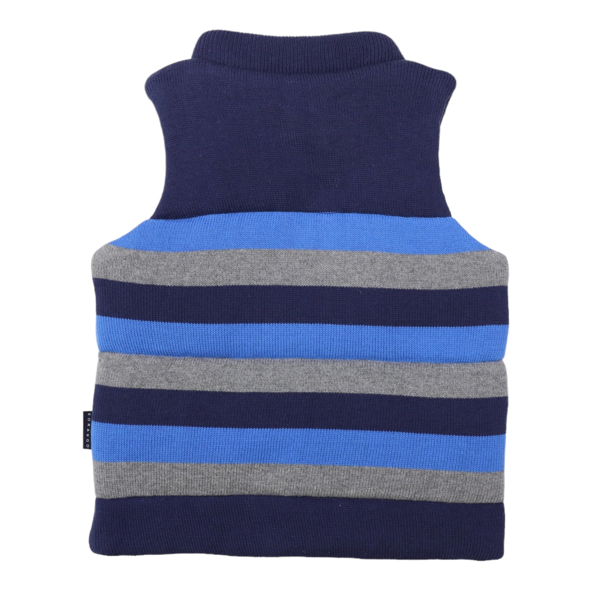 Padded Knit Vest Navy