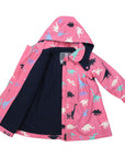 Dinosaur Colour Change Raincoat Hot Pink