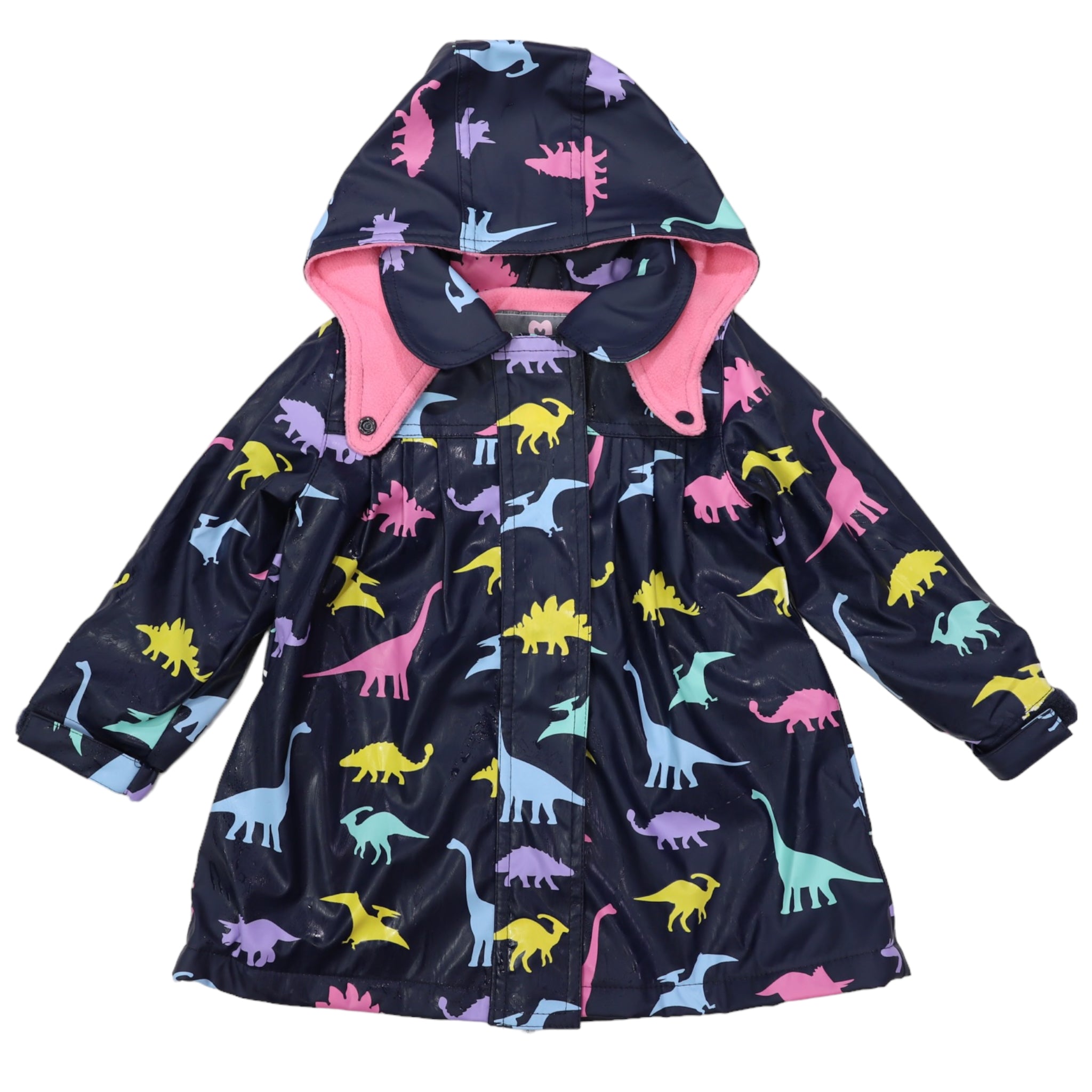 Dinosaur Colour Change Raincoat Navy – Korango