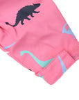 Dinosaur Colour Change Rain Suit Hot Pink