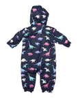 Dinosaur Colour Change Rain Suit Navy